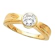 14K Yellow Gold Diamond Solitaire Engagement Ring - 0.50 Ct.