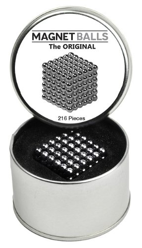 Magnet Balls : The Original 216 Pc (5mm) Magnetic Rare Earth Magnet Puzzle in Collector Tin - Original Edition
