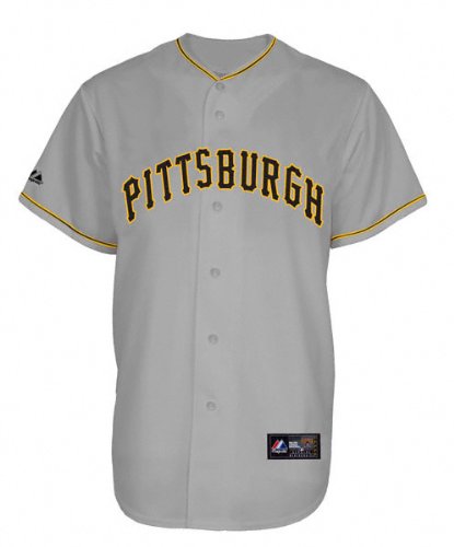 Majestic Pittsburgh Pirates Replica Jersey-Gray (X-Large)