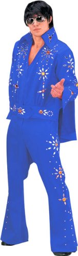 Check price Men's Blue Large 2-Piece Elvis Costume