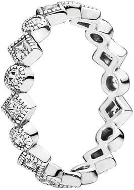 PANDORA Ring Alluring Brilliant Princess with Clear CZ 190943CZ