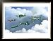 Army Fighters of WWII Framed Art Poster Print by Douglas Castleman, 27x21