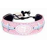 San Francisco 49ers Pink NFL Football Bracelet