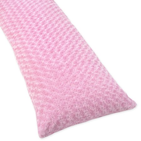 Pink Minky Madison Full Length Double Zippered Body Pillow Case Cover Pink Minky Madison Full Length Double Zippered Body Pillow Case Cover