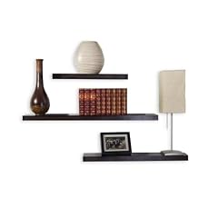 STILISTA� Wandregal dunkelbraun, 3-teilig