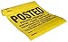 Hillman 843388 Posted Private Property Hunting Fishing Trapping Trespassing For Any Purpose Strictly Forbidden Violators Will Be Prosecuted Sign Roll of 25, Yellow and Black Tyvek, 11x11 In. 1-Roll