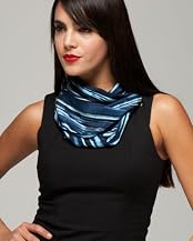 Silk Striped Long Scarf