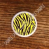 ZEBRAS ZEBRA STRIPES BLACK & YELLOW DRAWER PULLS KNOBS