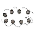 Royce Lighting RL002/8ORB Outdoor Metal Mesh Eight-Light String Lantern Oil Rubbed Bronze with Clear Globes