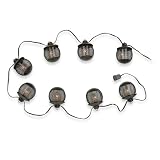 Royce Lighting RL002/8ORB Outdoor Metal Mesh Eight-Light String Lantern Oil Rubbed Bronze with Clear Globes