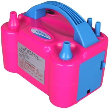 Nextrox® Shipping from US Portable Inflatable pump Dual Nozzle Rose Red 110V 600W Electric Balloon Blower Pump/Electric Balloon Inflator For Decoration