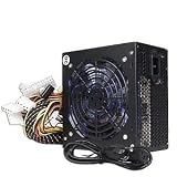 Blue Star 650W 20+4-pin Blue LED Fan ATX Power Supplies w/SATA & PCI-Express (Black)