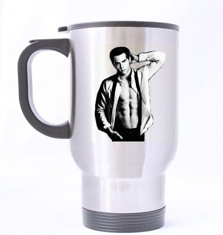 Custom Travel Mug (Sliver) with Unique Design Dylan O'brien Background