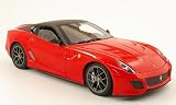 Zoom Produkt-Bild: Ferrari 599 GTO, rot/schwarz, Modellauto, Fertigmodell, Mattel 1:18