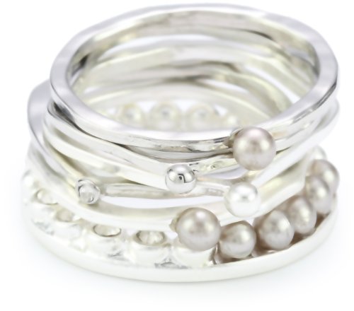 Kenneth Cole New York Multi-Row Rings, Size 7.5