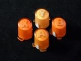 Orange ABXY buttons for Xbox 360 controller (A B X Y) Custom mod