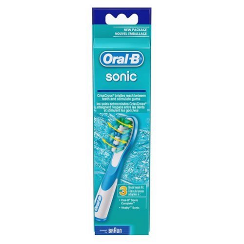 Oral B Sonic Complete Refill Toothbrush Heads (3 Heads)