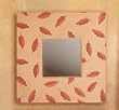 Fall Leaves Handcrafted and Hand Painted Wood Mirror