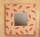 Fall Leaves Handcrafted and Hand Painted Wood Mirror