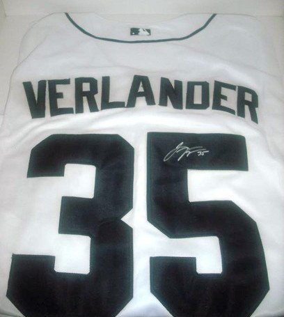 Detroit Tigers Justin Verlander Hand Signed Autographed Baseball Jersey