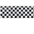 Beistle 55486 Flame Resistant Metallic Checkered Fringe Banner, 14 by 4-Feet