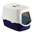Stefanplast  CATHY F Katzentoilettenhaus m. T�re+Filter, blau, 56x40x40cm