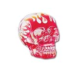 Translucent Skull Red Flame