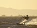 Kite Boarding in the Sacramento River, Sherman Island, Rio Vista, California Photographic Poster Print