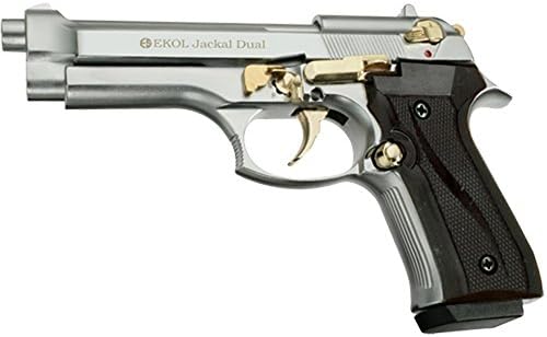 Jackal - Black - Full Auto Blank Firing Machine Gun Pistol
