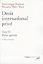 Droit international priv�. Tome 2