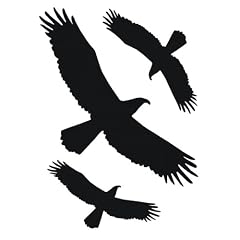 Aufkleber Vogel-Sortiment, 3 St�ck, schwarz
