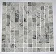 4x4 Sample of 1x1 White Carrara Marble Mosaic