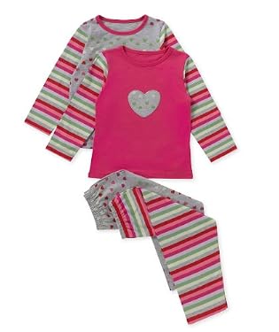 2 Pack Heart Pyjama
