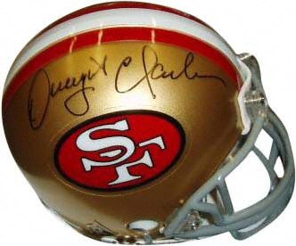 Dwight Clark San Francisco 49ers Autographed Riddell Mini Helmet