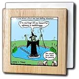 Wicked Witch and Golf - 6 Inch Tile Napkin Holder