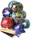 12 Mylar Balloon Bouquet with Chocolates, Congratulations