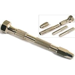 Pin Vise Pocket Watch Clock Drilling Tools & 2 Collets