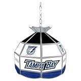 NHL Tampa Bay Lightning Stained Glass Tiffany Lamp - 16