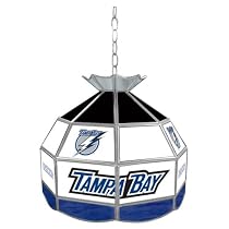NHL Tampa Bay Lightning Stained Glass Tiffany Lamp - 16 inch