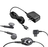LG OEM Stereo Headset For AX8600, CHOCOLATE VX8500, EnV, VX8600, VX8700, VX9900 with OEM Travel Charger STA-P52W