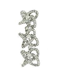 14K White Gold 1.74cttw Round Diamond Pendant