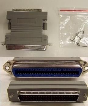 Centronics 50-Pin Female to 68-Pin HD68 Male External SCSI Adapter SCSI-A-C50F-HD68M
