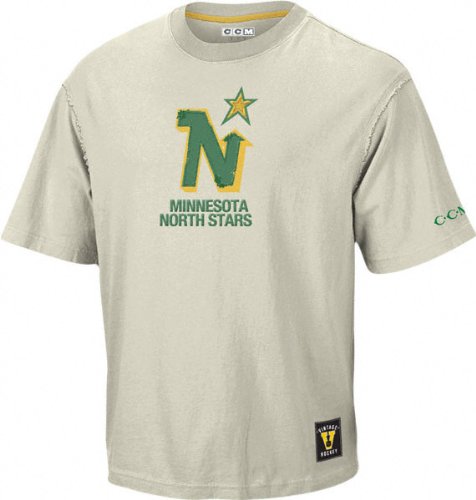 Buy Minnesota North Stars -Putty- Vintage Logo Soda Rubber Shirt