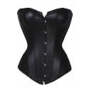 Dessous - Leder Korsett und String Set MD111661, Größe 40, schwarz