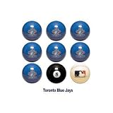 Toronto Blue Jays MLB Licensed Billiards Ball Set of 9 (7 Team, 1 Cue,1 Eight Ball)