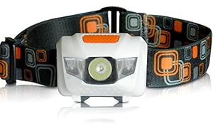 LED Headlamp - Best & Brightest Flashlight - 4 Modes w/Adjustable White CREE, Steady & Flashing Red Lights! For Kids, Running, Camping, Hunting, Fishing, Bike Lights! Adjustable & Waterproof with Batteries Included! 100% Lifetime Guarantee!