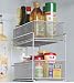 Kitchen & Housewares : Mesh Slide Out Cabinet Baskets (Silver) (9.5
