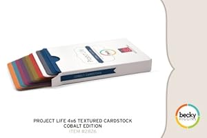 Project Life 4 x 6 Textured Cardstock - Cobalt Edition
