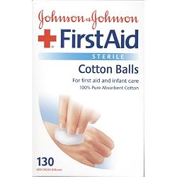 Johnson & Johnson Cotton Balls, Sterile 130 balls
