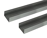 アルミ形材 ｱﾙﾐC型ﾁｬﾝﾈﾙ 2m 2.0x44x22x7mm ｼﾙﾊﾞｰ 2本組　　安田